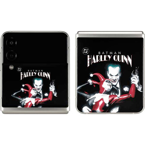 DC Comics The Joker Batman: Harley Quinn Cover #1 Art by Alex Ross. Piece Also known as Tango with Evil Galaxy Z Flip3 5G Skin